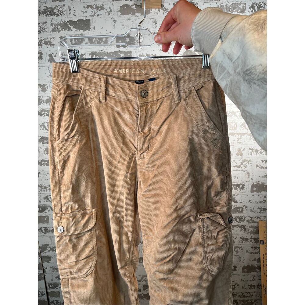 American Eagle | women super highrise baggy wide leg corduroy pants